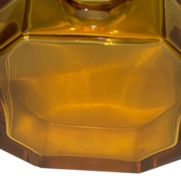 Antique Heinrich Hoffmann Amber/Yellow Art Deco Bottle and Stopper Venus & Cupid - Picture 9 of 16